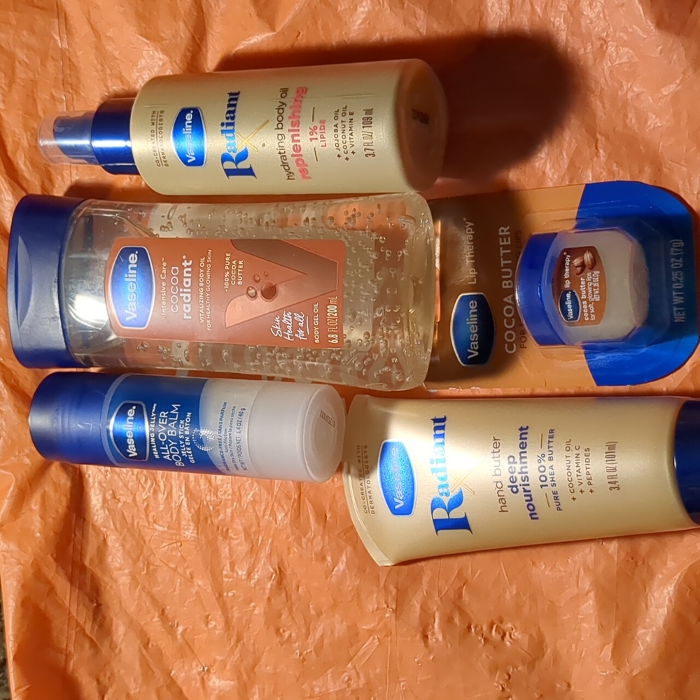 VASELINE (5) Radiant X - gel oil balm hand butter lip therapy